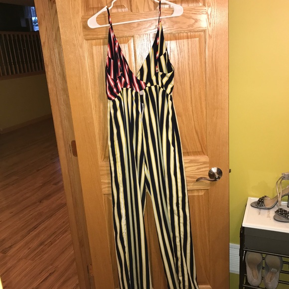 Asos TALL Vertical Striped Jumpsuit - Picture 7 of 7